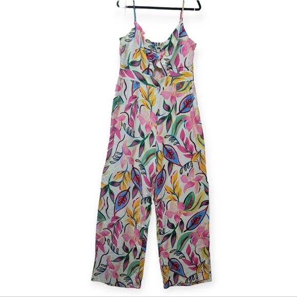 BAR III womens sleeveless wide-leg jumpsuit, size 14 - Picture 6 of 16